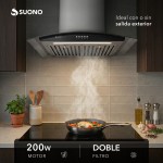 Campana 200W Cubretubo x2 ACERO