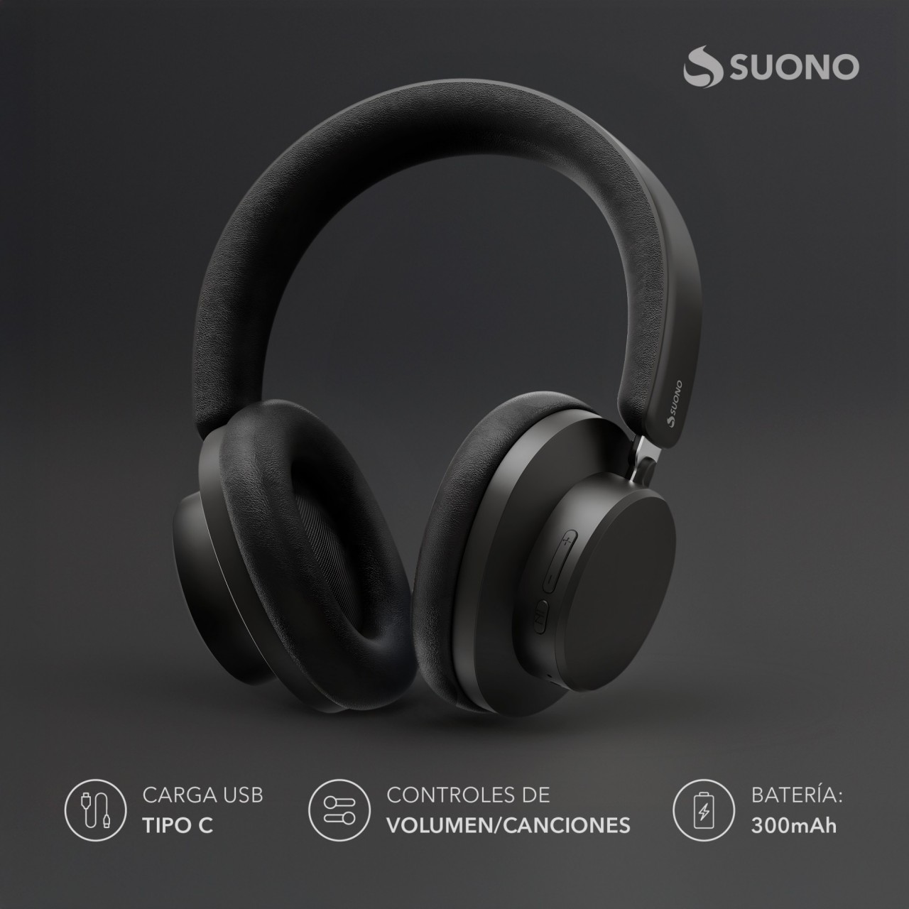 Auriculares Vincha Negro