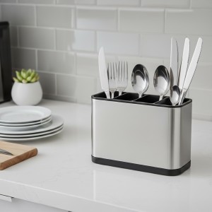 Escurridor De Cubiertos Plateado