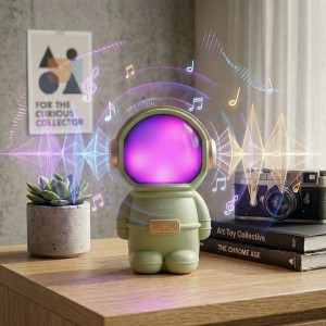 Parlante Astronauta Con Luz Verde