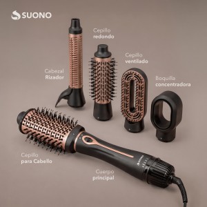Set Secador Con Cabezales Negro
