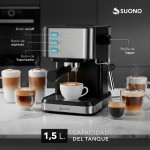 Cafetera Espresso Suono 20 Bar Con Vaporizador Acero