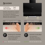 Campana De Cocina 180W Negro