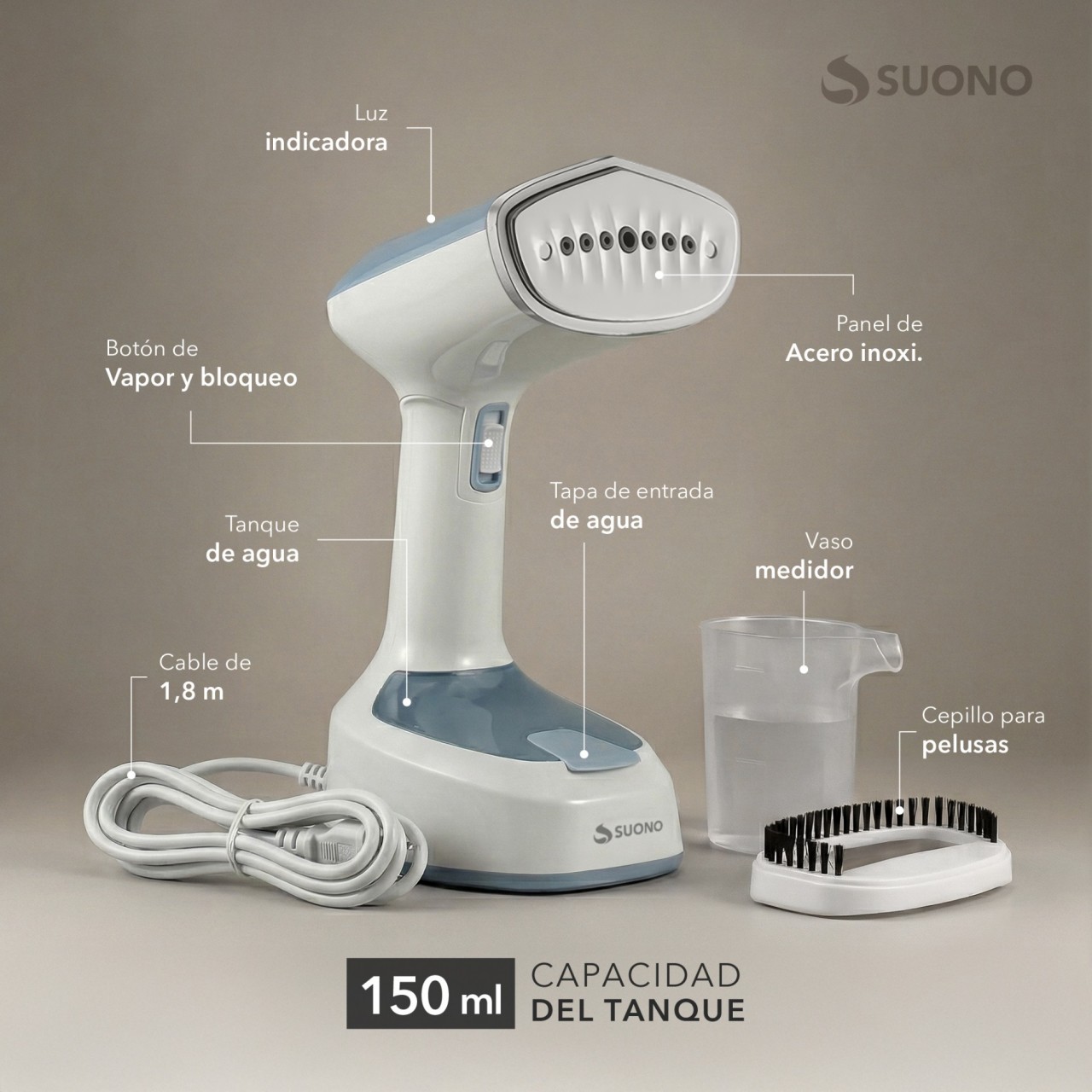 Vaporizador De Prendas Azul