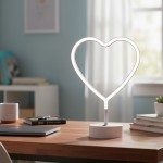 Lampara Corazón Blanco