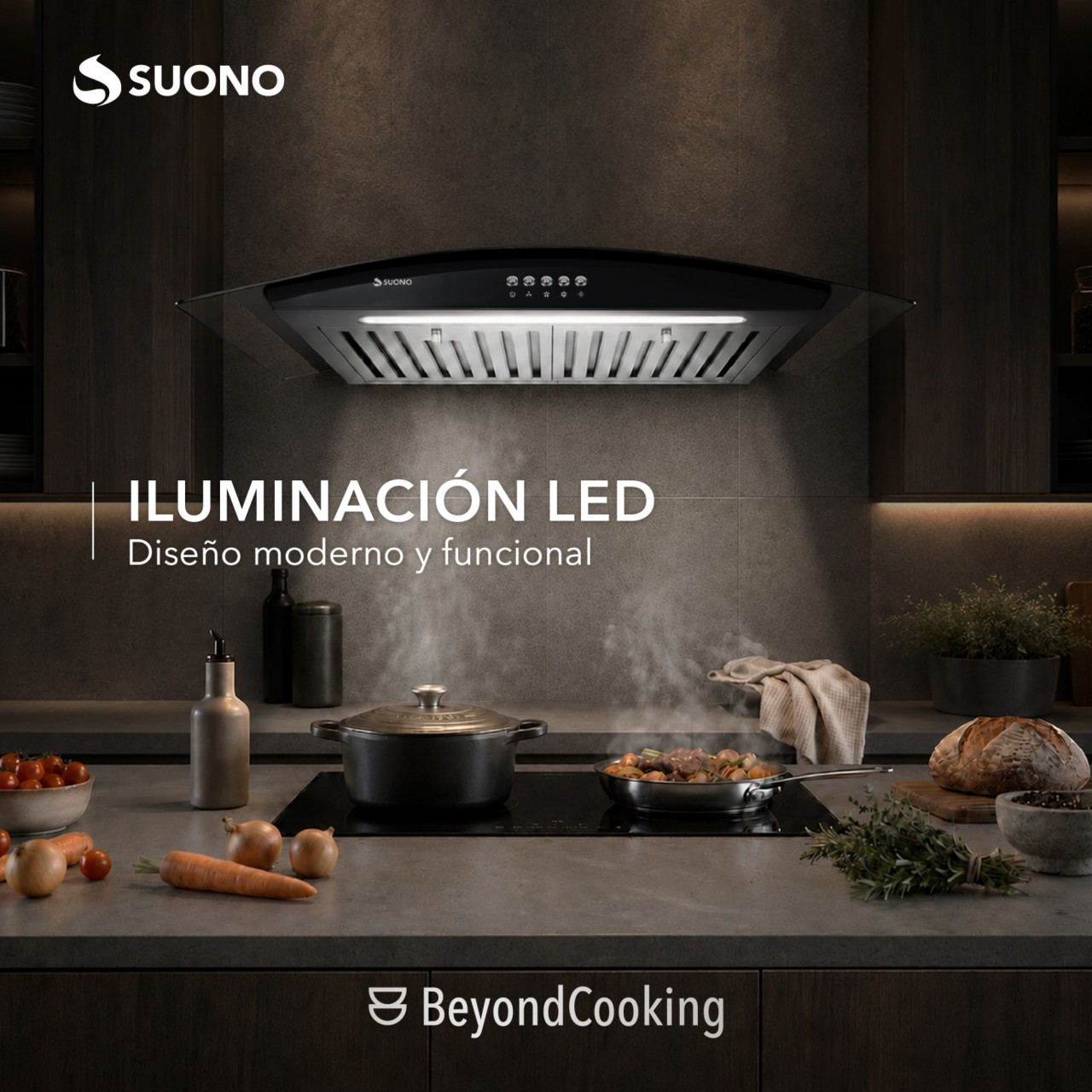 Campana 200W Cubretubo x1 ACERO