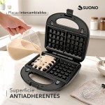 Sandwichera 3 En 1 Negro