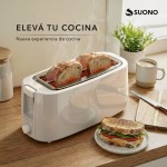 TOSTADORA PANINI 4 PANES 1400W BLANCO