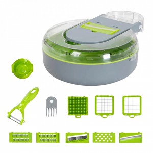 Mandolina Con 9 Accesorios Celeste