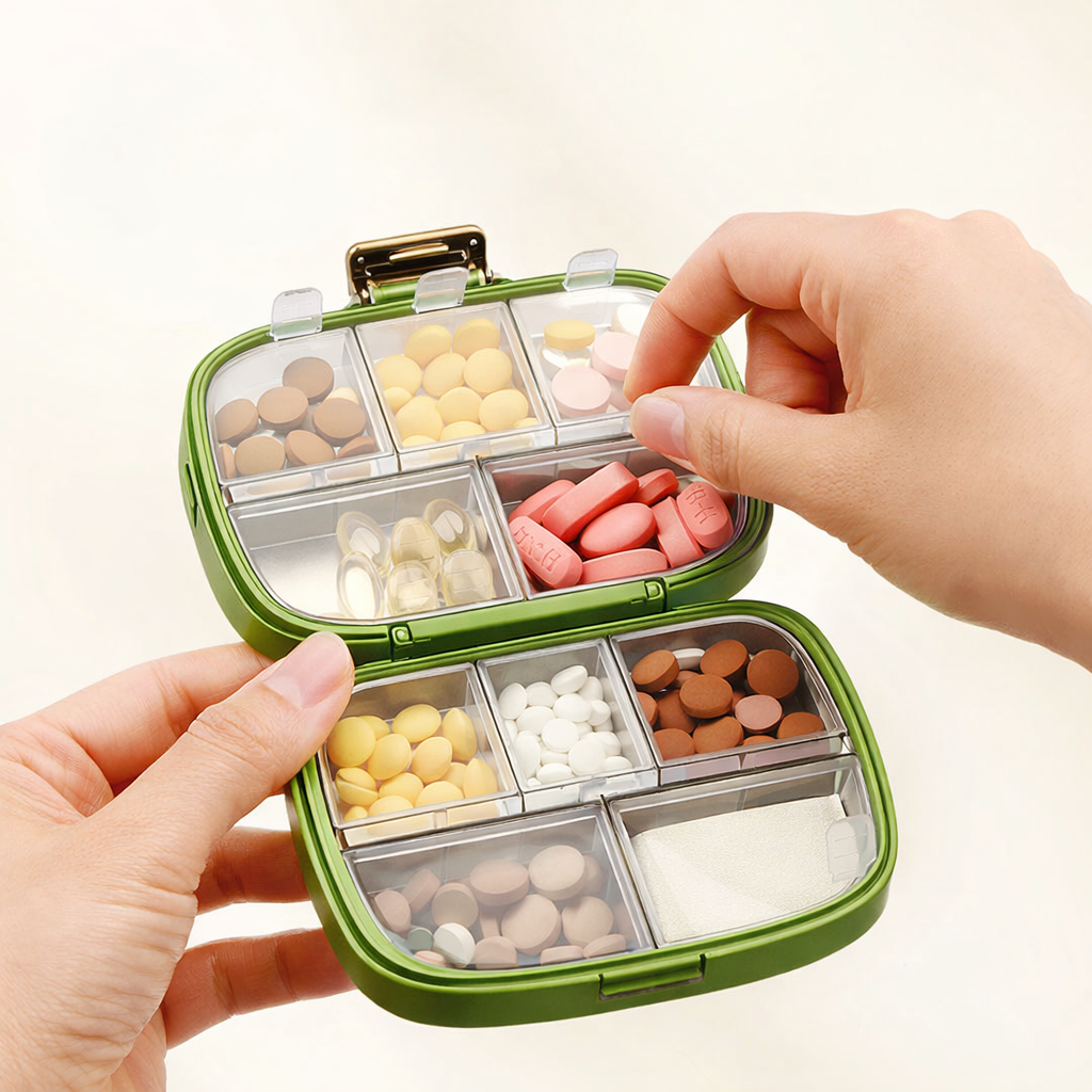 Organizador De Pastillas Verde