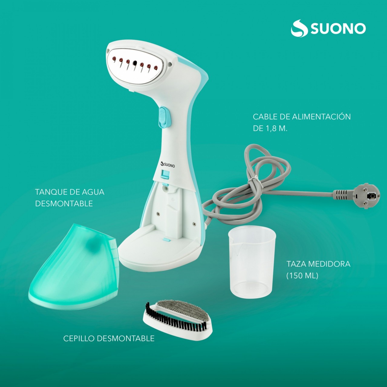 Vaporizador De Prendas Suono VERDE