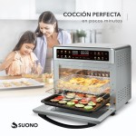 Horno Air Fryer Suono 25L Digital 1700W Acero