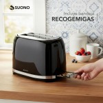 Tostadora Retro 2 Panes 850W Negro
