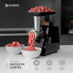 Picadora De Carne Eléctrica 800W Negro
