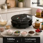 Maquina Para Cupcake 1000W Negro