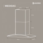 Campana 200W Cubretubo x2 ACERO
