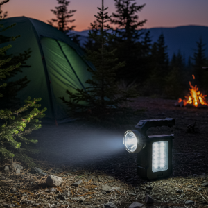 Linterna Con Reflector Portátil Negro
