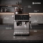 Cafetera Espresso Atelier Quot Con Molinillo Acero