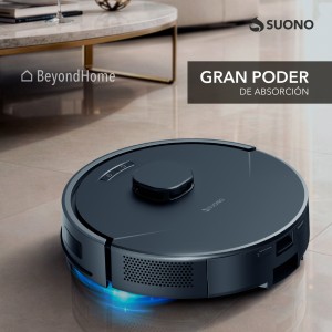 Aspiradora Robot Láser 8000Pa Lidar Negro