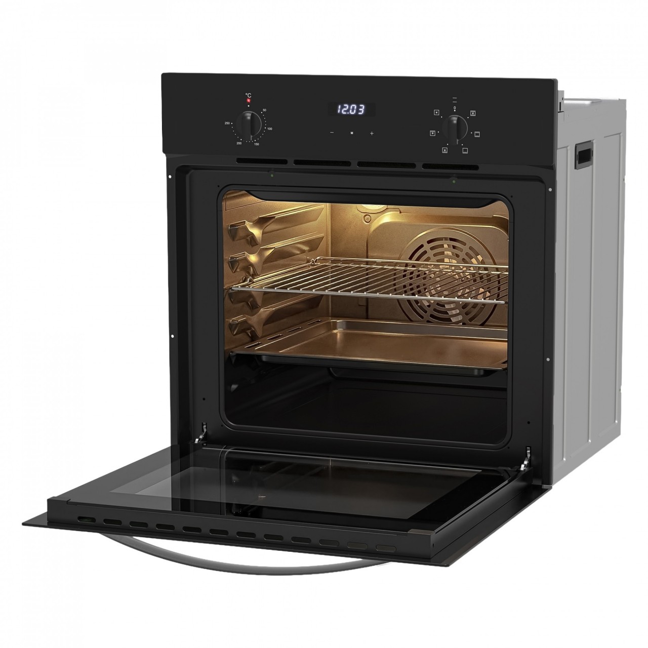 Horno Empotrable Digital Negro