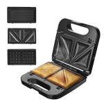 Sandwichera 3 En 1 Wafle/Grill Acero