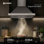 Campana De Cocina 180W Acero