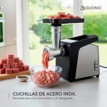 Picadora De Carne Suono Con Accesorios Negro