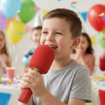 Microfono Parlante Inalámbrico Fm Rojo