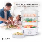 Vaporera Eléctrica De Alimentos Blanco