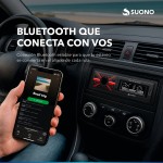 Estéreo Desmontable Suono Bluetooth Usb Mp3 Fm Negro