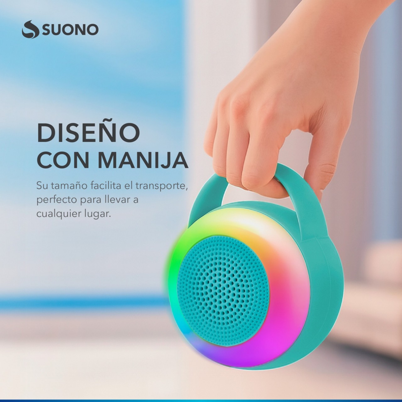 Parlante Inalámbrico Celeste