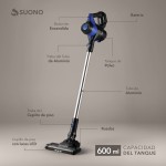 Aspiradora Vertical Inalámbrica 120W Negro
