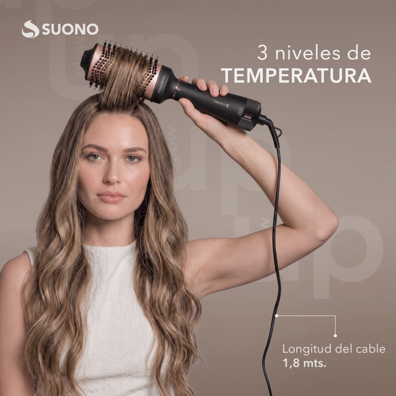 Cepillo Secador/Voluminizador NEGRO