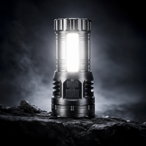 Linterna Recargable 9 Led Usb Negro