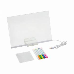 Pizarra Mágica Led Con Accesorios Blanco