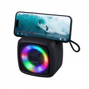Parlante Portacelular Con Luz Negro