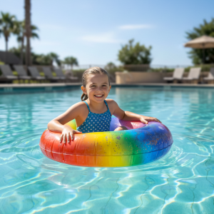 Inflable Salvavidas Iridiscent Violeta