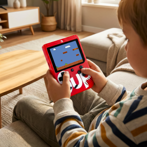Consola De Videojuegos Retro Rojo