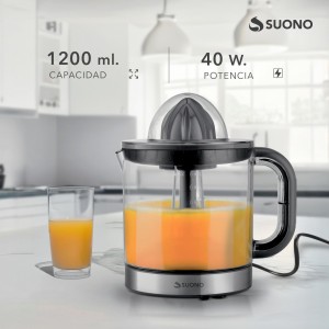 Exprimidor Eléctrico Suono 1.2L 40W Acero