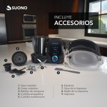 ROBOT DE COCINA 1700W 3,3L 6 A NEGRO
