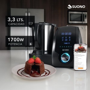 ROBOT DE COCINA 1700W 3,3L 6 A NEGRO