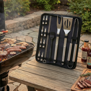 Kit Parrillero Acero 11 Piezas Acero