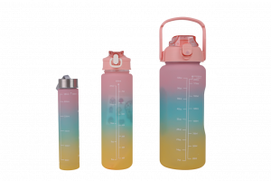 Set De Botellas De Plástico Rosa