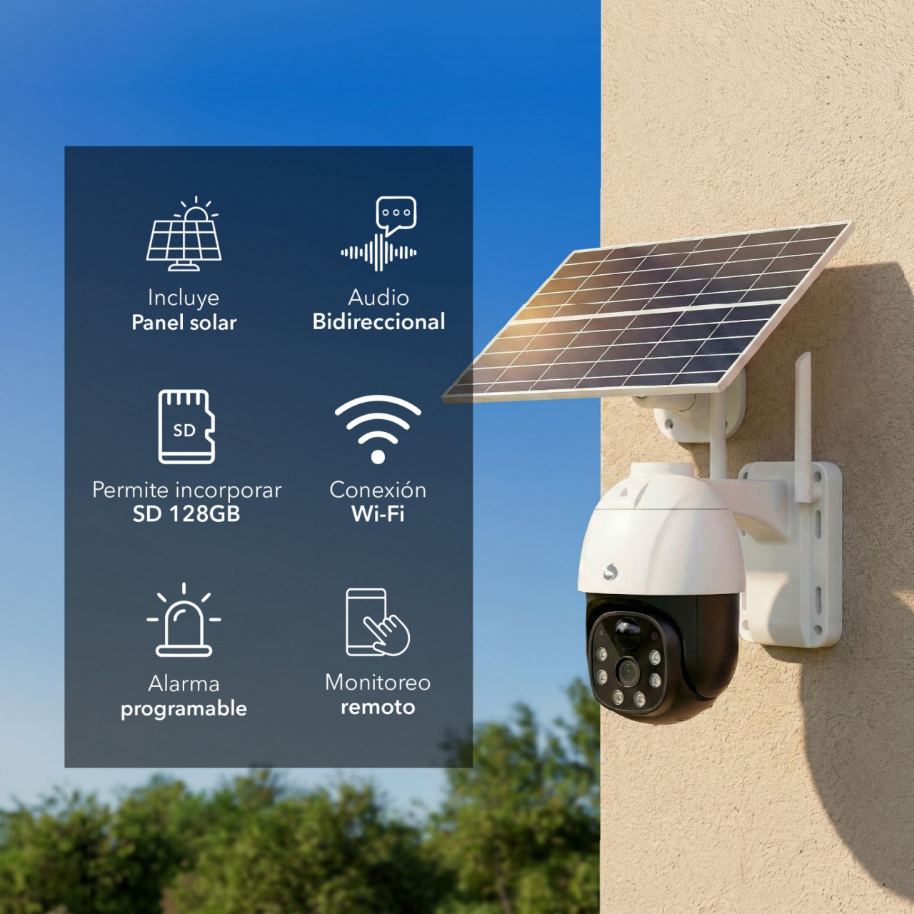Camara De Seguridad Exterior Blanco