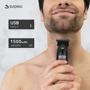 Cortabarba Inalámbrico Suono 8W Negro