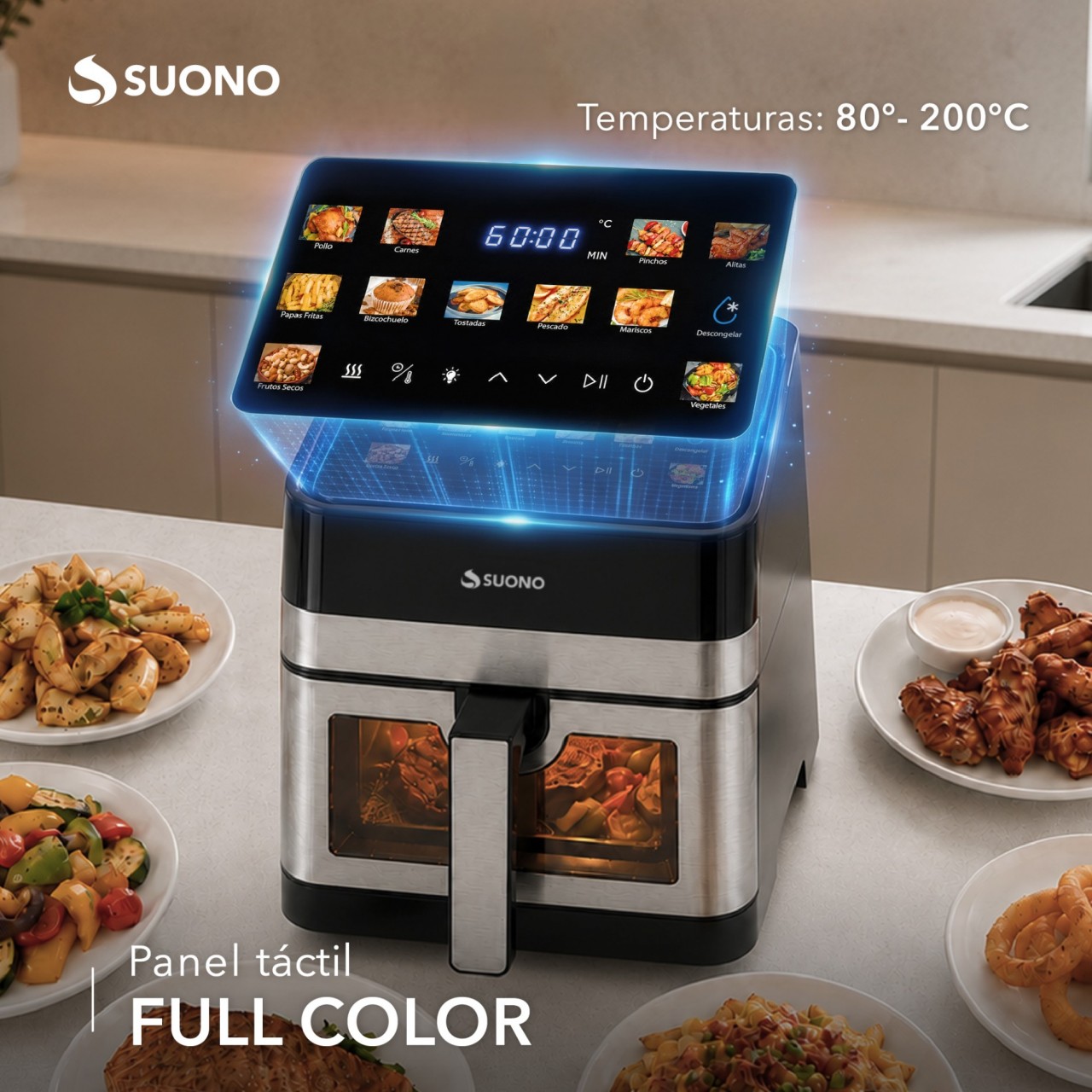 Air Fryer Digital Edge Acero