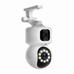 Cámara Seguridad Wifi 360° Doble Blanco