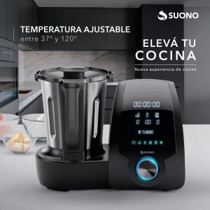 ROBOT DE COCINA 1700W 3,3L 6 A NEGRO