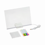 Pizarra Mágica Led Con Accesorios Blanco
