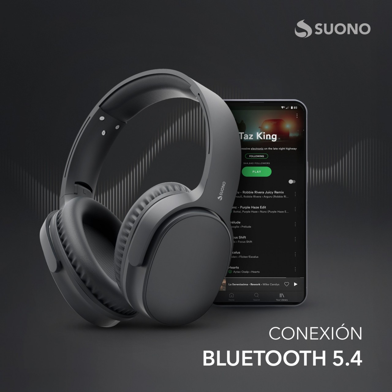 Auriculares Inalámbricos Gris
